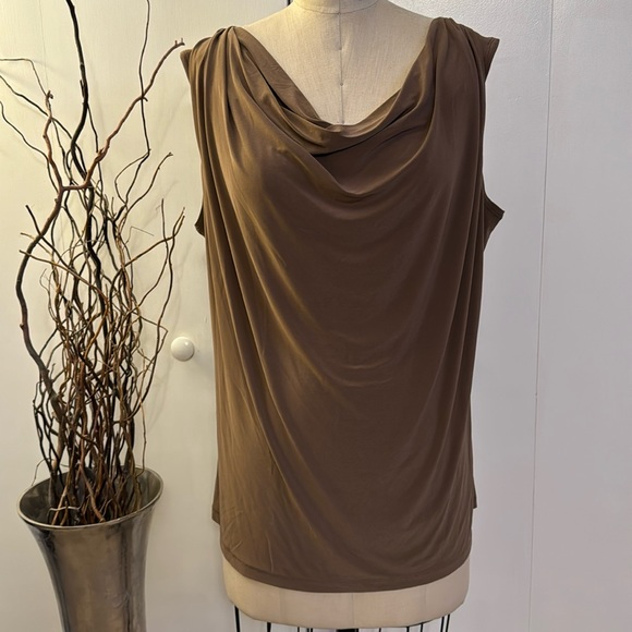 Dress Barn Tops - Dress Barn sleeveless blouse with cowl neck